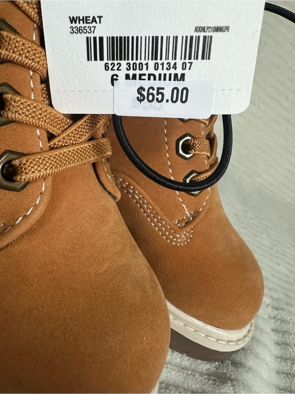 Thereabouts Toddler Boys Lil Luke Wheat Hiking Boots NWT Size 6 Toddler